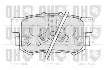 Комплект тормозных колодок, дисковый тормоз QUINTON HAZELL купить