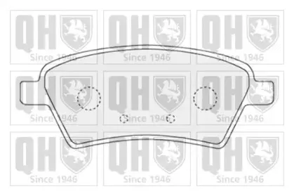 Комплект тормозных колодок, дисковый тормоз QUINTON HAZELL купить
