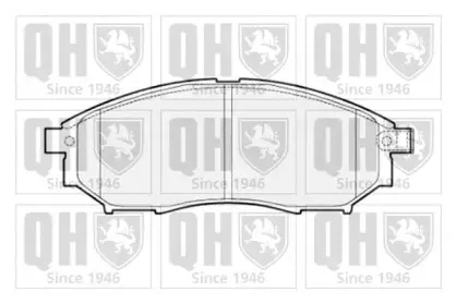 Комплект тормозных колодок, дисковый тормоз QUINTON HAZELL купить