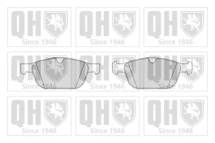 Комплект тормозных колодок, дисковый тормоз QUINTON HAZELL купить