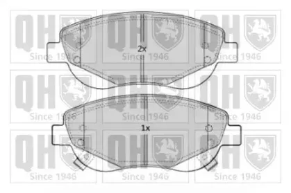 Комплект тормозных колодок, дисковый тормоз QUINTON HAZELL купить