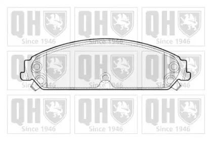 Комплект тормозных колодок, дисковый тормоз QUINTON HAZELL купить