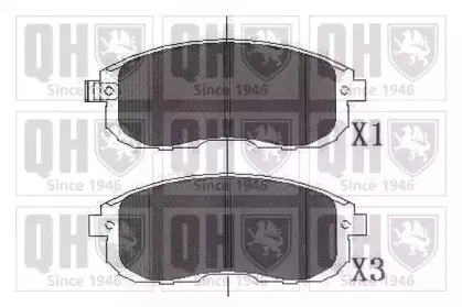 Комплект тормозных колодок, дисковый тормоз QUINTON HAZELL купить
