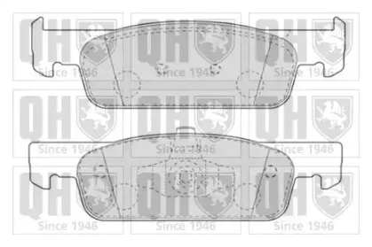 Комплект тормозных колодок, дисковый тормоз QUINTON HAZELL купить