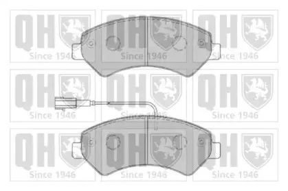 Комплект тормозных колодок, дисковый тормоз QUINTON HAZELL купить