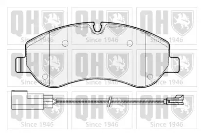 Комплект тормозных колодок, дисковый тормоз QUINTON HAZELL купить