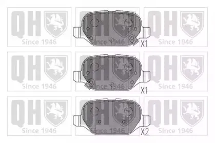 Комплект тормозных колодок, дисковый тормоз QUINTON HAZELL купить