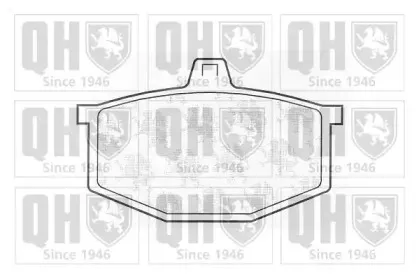 Комплект тормозных колодок, дисковый тормоз QUINTON HAZELL купить