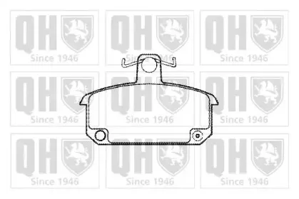 Комплект тормозных колодок, дисковый тормоз QUINTON HAZELL купить