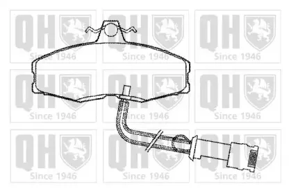 Комплект тормозных колодок, дисковый тормоз QUINTON HAZELL купить