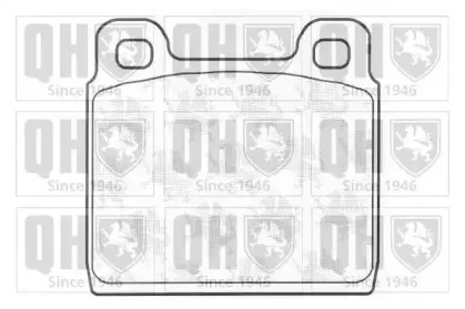 Комплект тормозных колодок, дисковый тормоз QUINTON HAZELL купить
