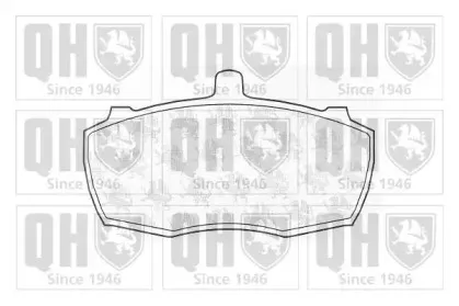 Комплект тормозных колодок, дисковый тормоз QUINTON HAZELL купить