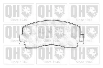 Комплект тормозных колодок, дисковый тормоз QUINTON HAZELL купить