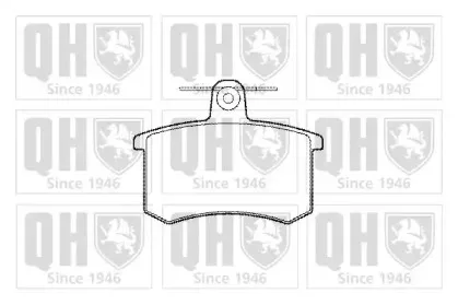 Комплект тормозных колодок, дисковый тормоз QUINTON HAZELL купить
