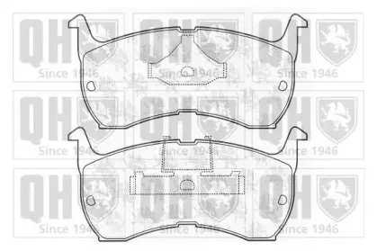 Комплект тормозных колодок, дисковый тормоз QUINTON HAZELL купить
