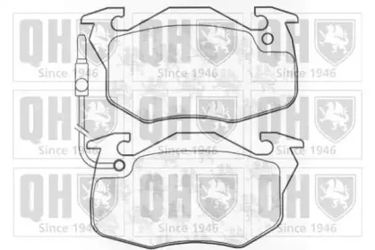 Комплект тормозных колодок, дисковый тормоз QUINTON HAZELL купить