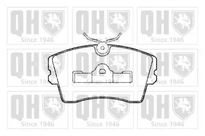 Комплект тормозных колодок, дисковый тормоз QUINTON HAZELL купить