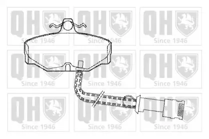 Комплект тормозных колодок, дисковый тормоз QUINTON HAZELL купить