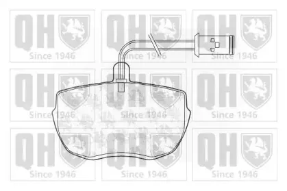 Комплект тормозных колодок, дисковый тормоз QUINTON HAZELL купить
