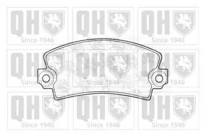 Комплект тормозных колодок, дисковый тормоз QUINTON HAZELL купить