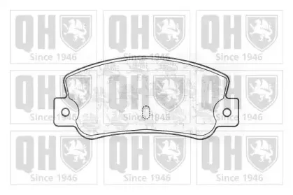 Комплект тормозных колодок, дисковый тормоз QUINTON HAZELL купить