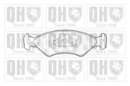 Комплект тормозных колодок, дисковый тормоз QUINTON HAZELL купить
