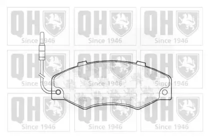 Комплект тормозных колодок, дисковый тормоз QUINTON HAZELL купить