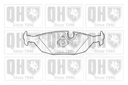 Комплект тормозных колодок, дисковый тормоз QUINTON HAZELL купить