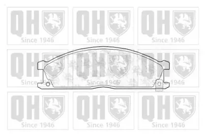 Комплект тормозных колодок, дисковый тормоз QUINTON HAZELL купить