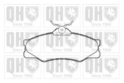 Комплект тормозных колодок, дисковый тормоз QUINTON HAZELL купить