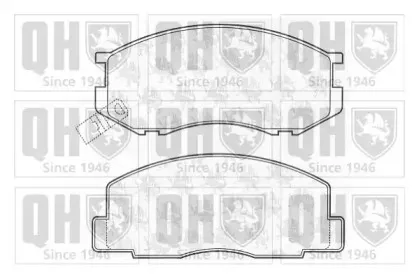 Комплект тормозных колодок, дисковый тормоз QUINTON HAZELL купить