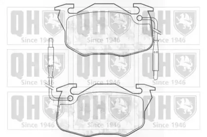 Комплект тормозных колодок, дисковый тормоз QUINTON HAZELL купить