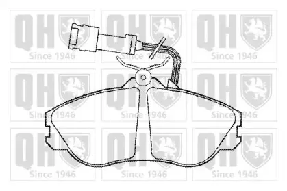 Комплект тормозных колодок, дисковый тормоз QUINTON HAZELL купить