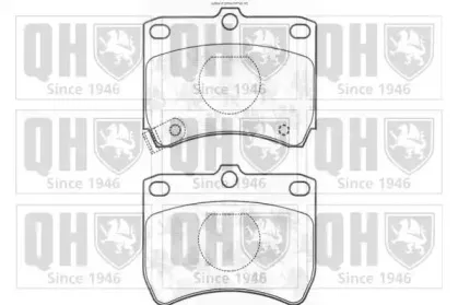 Комплект тормозных колодок, дисковый тормоз QUINTON HAZELL купить