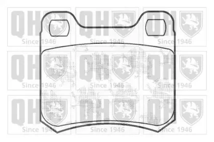 Комплект тормозных колодок, дисковый тормоз QUINTON HAZELL купить