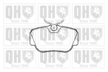 Комплект тормозных колодок, дисковый тормоз QUINTON HAZELL купить