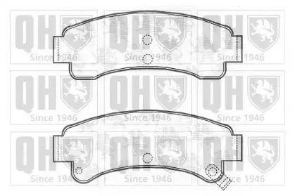 Комплект тормозных колодок, дисковый тормоз QUINTON HAZELL купить