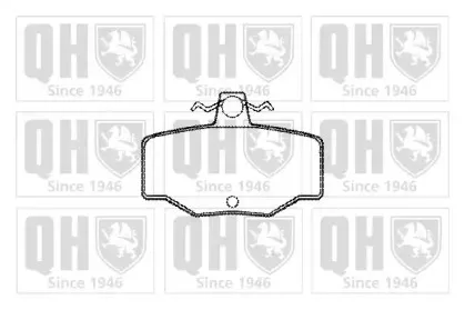 Комплект тормозных колодок, дисковый тормоз QUINTON HAZELL купить