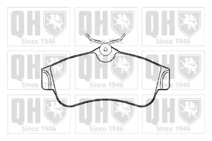 Комплект тормозных колодок, дисковый тормоз QUINTON HAZELL купить