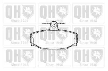 Комплект тормозных колодок, дисковый тормоз QUINTON HAZELL купить