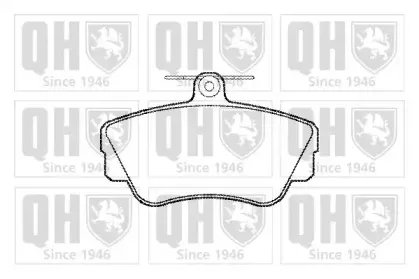 Комплект тормозных колодок, дисковый тормоз QUINTON HAZELL купить