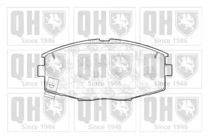 Комплект тормозных колодок, дисковый тормоз QUINTON HAZELL купить