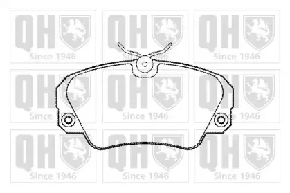 Комплект тормозных колодок, дисковый тормоз QUINTON HAZELL купить