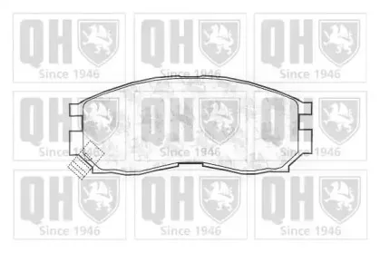 Комплект тормозных колодок, дисковый тормоз QUINTON HAZELL купить