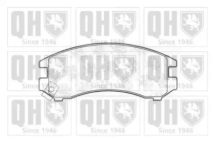 Комплект тормозных колодок, дисковый тормоз QUINTON HAZELL купить