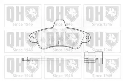 Комплект тормозных колодок, дисковый тормоз QUINTON HAZELL купить