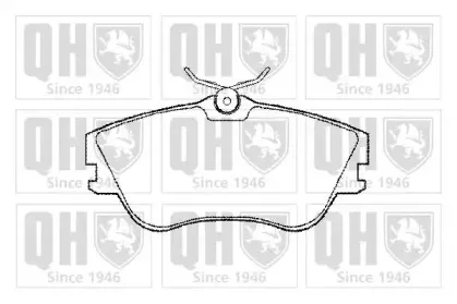 Комплект тормозных колодок, дисковый тормоз QUINTON HAZELL купить