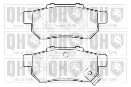 Комплект тормозных колодок, дисковый тормоз QUINTON HAZELL купить