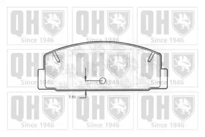Комплект тормозных колодок, дисковый тормоз QUINTON HAZELL купить