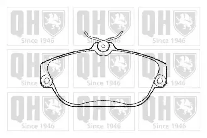 Комплект тормозных колодок, дисковый тормоз QUINTON HAZELL купить